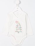 embroidered christmas tree onesie