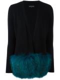 racoon trim cardigan 