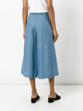 wide-legged cropped trousers
