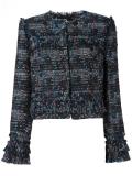 layered cuffs fitted jacket