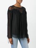 cherry guipure blouse