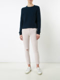 ripped cropped skinny jeans