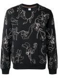 floral embroidery sweatshirt