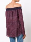 off-shoulders longsleeved blouse