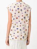ditsy pansy print blouse