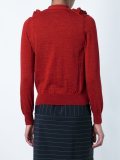 ruffled cardigan