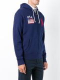 embroidered logo hoodie