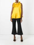 ruffled blouse