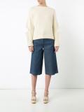 cut out fuzzy sweater