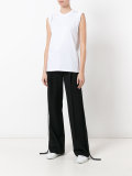 sleeve perforated detail blouse