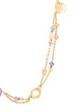 ruby and sapphire nugget necklace