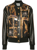 art print bomber jacket