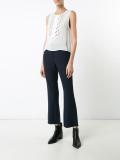 high-rise cropped trousers