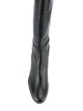 elasticated knee-length boots