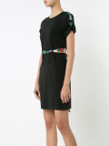printed strap dress