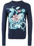 intarsia floral jumper 