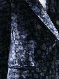 floral pattern fitted blazer