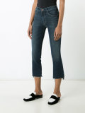 cropped flared jeans