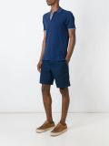 contrast placket polo shirt
