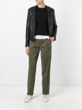 pleat detailing straight trousers
