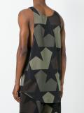 camouflage print tank top