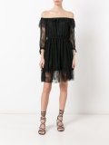 off-shoulder lace dress