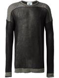 bicolour ribbed jumper