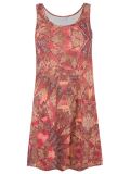 round neck printed dress