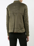 back slit bomber jacket