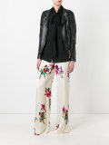 floral wide leg pants 
