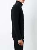 banded collar sweater