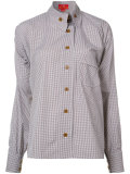 asymmetric button shirt