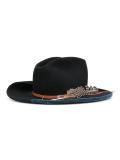 feather embellishment hat