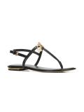 logo charm t-bar sandals 