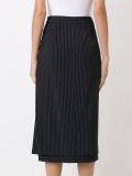 pinstripe mid-length skort