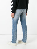 splitter print slim-fit jeans