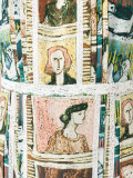 Framed Heads and Reclining Figures print dress