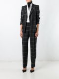 checked tailored trousers