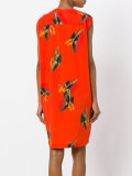 leaf print dress