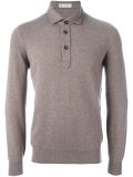 buttoned collar jumper