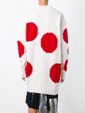polka dot long cardigan