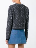 trompe-l'œil print jacket 