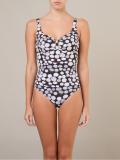 polka dot printed swimsuit