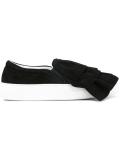 layered detail slip-on sneakers