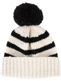 cashmere pom pom cap