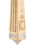 fluted capstone arc earrings