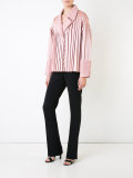 pleated trim jacket 