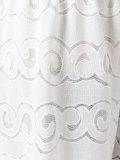 open embroidery cropped trousers