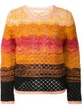 lace intarsia jumper