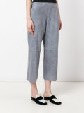 panelled cropped trousers